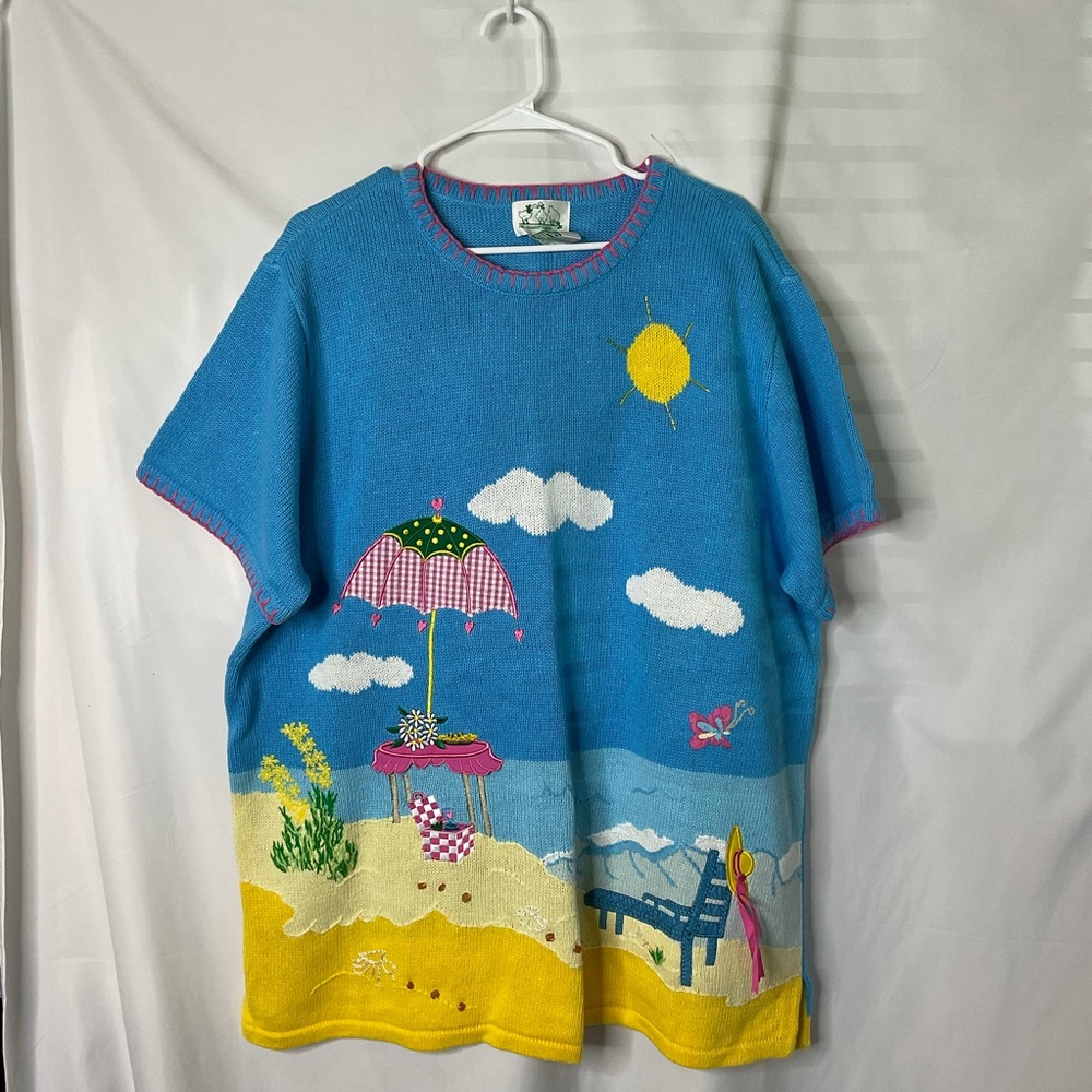 Vintage The Quacker Factory S/S Sweater 2X